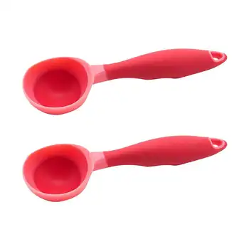 

2PC Ice Cream Ball Scoop with Elastic Handle Ice Fruit Watermelon Ball Scoop Stacks Kitchen Accessories Gadgets