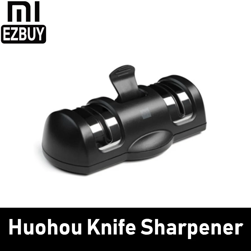 Xiaomi Mijia Huohou точилка для ножей 2 этапа двойное колесо точильный камень инструмент