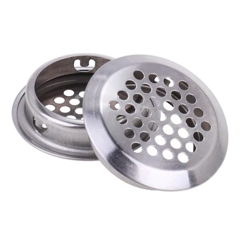 

Air Vent Grille Circular Indoor Ventilation Outlet Duct Pipe Cover Cap 35/29/25/19mm Stainless Steel Vent Mesh Hole Bathroom