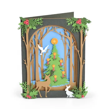 

Metal Cutting Dies and Scrapbooking Christmas tree For Paper Making Halloween Crazy Embossing Frame Card Dies Set