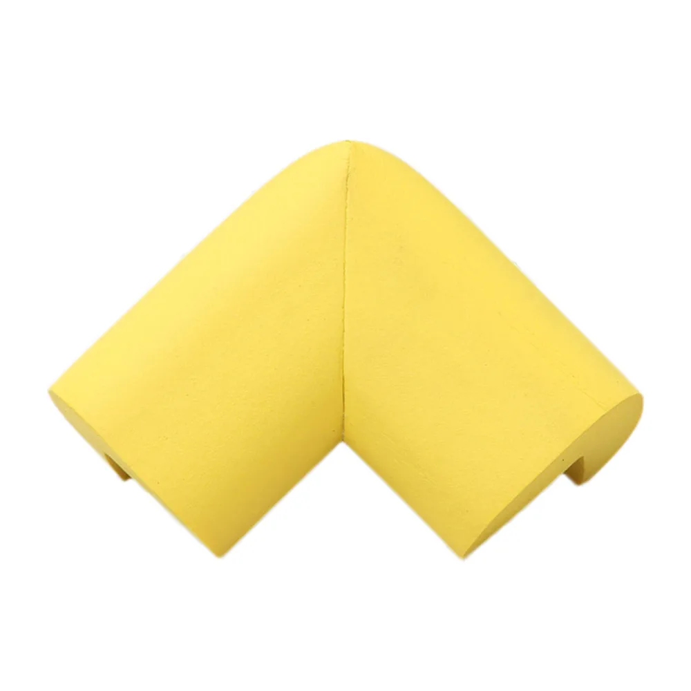 Yellow 12 шт./партия протектор на угол стола форма ангела предохранительный кожух для Детей Мягкое стекло для края стола протектор пены угловой бампер - Color: Yellow