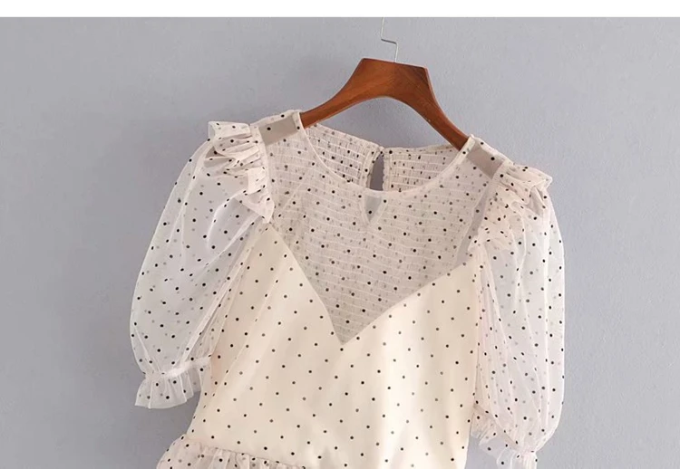  2020 Sweet temperament laminated wave shirt modis vadiming sheiner zaraing women blouse kimono