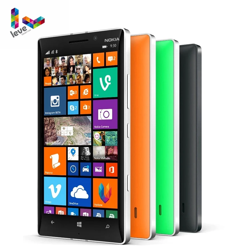 Разблокированный смартфон Nokia Lumia 930 5 дюймовый экран камера 20 МП LTE NFC четыре ядра 32