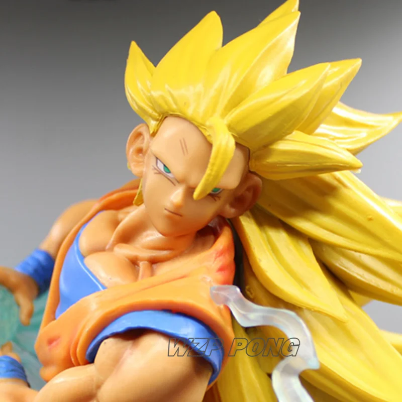 31 см Dragon Ball Z Super Saiyan 3 Сон Гоку битва форма фигурка куклы игрушки ПВХ фигурка Коллекционная модель украшения игрушки