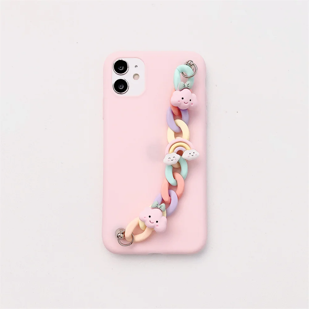 Vòng Tay Dây Đeo Cổ Tay Ốp Lưng Dành Cho Samsung Galaxy Samsung Galaxy S6 S7 Edge S8 S9 S10 S10e S21 S20 FE Note 8 9 10 Plus Lite 20 Cực Mây Bao kawaii samsung phone cases