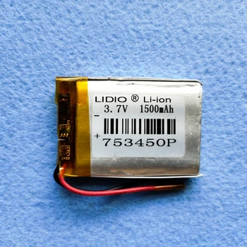 

3.7V polymer lithium battery 1500mAh 703450 753450 for speaker audio navigator