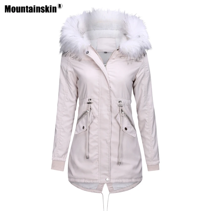 Женская зимняя куртка Mountainskin с флисовой подкладкой теплая парка для занятий