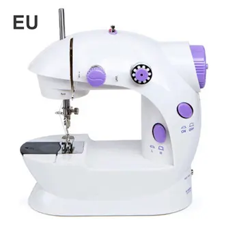 

English packaging mini sewing machine multi-function electric sewing machine household fast sewing knitwear fabric DIY tools