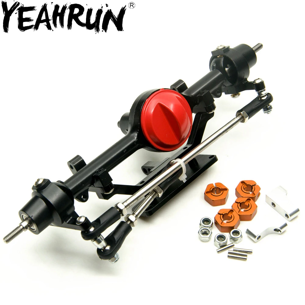 

YEAHRUN 1/10 Rc Car Full Alloy Front And Rear Axle For 1:10 Rc Crawler D90 AXIAL