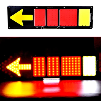 

1Pair 46.5cm Truck Stoplight Turning Lamp Decor Tail Lights Night Signal Lighting 24V COB LED Waterproof Lorry Brake Lamp