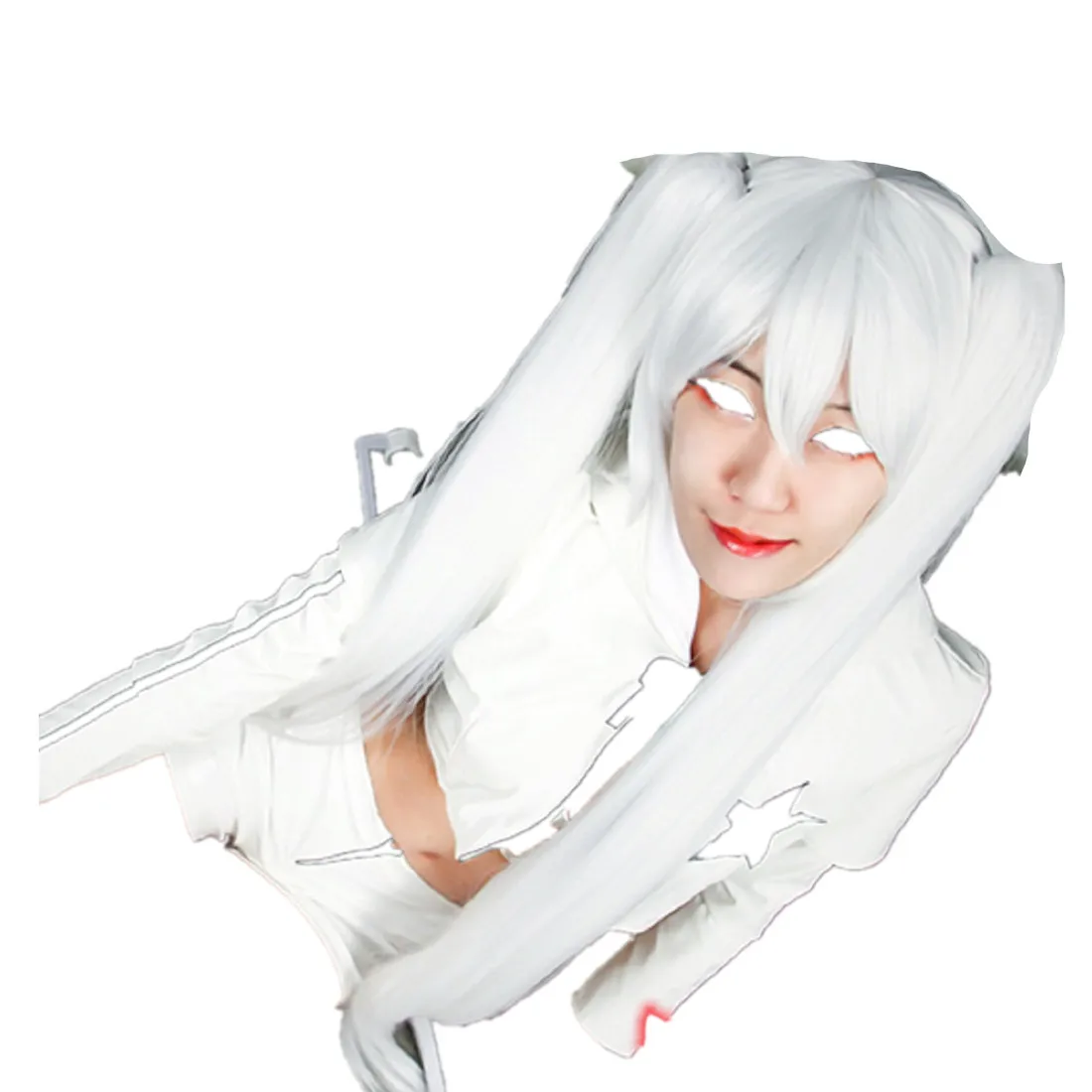 

Vocaloid White Rock Shooter cosplay costume wig