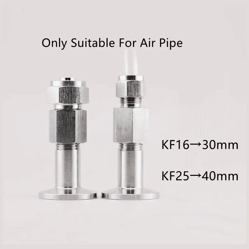 

Stainless Steel 304 KF25 Vacuum Barb Flange Adapter Hose Fitting Quick Install Gas-type Pipe Joint Connector Coupling