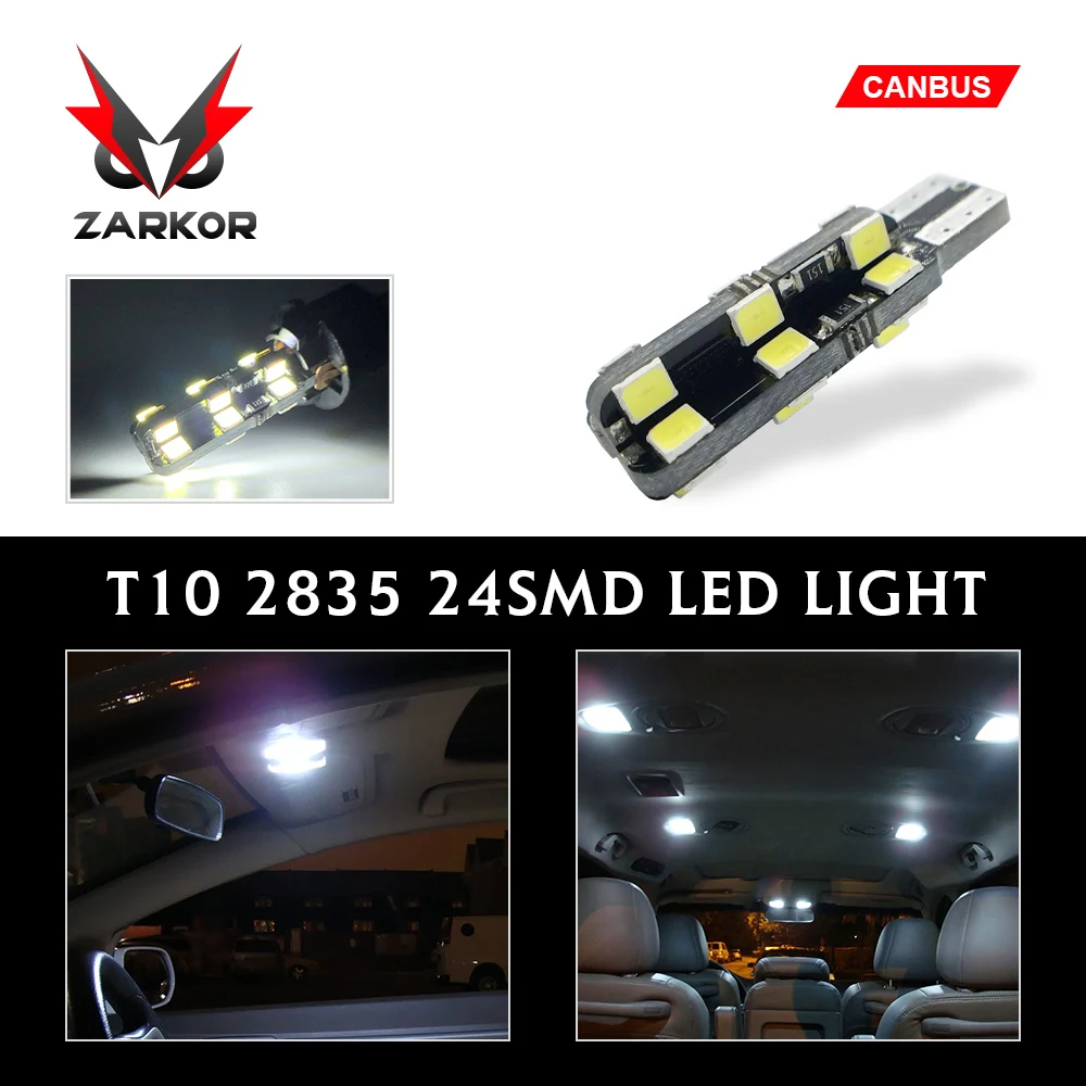 Лампа противотуманная Автомобильная Zarkor 2 шт. 24SMD 6500K высокая мощность яркий свет