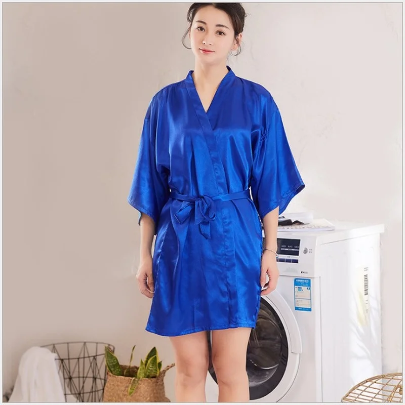 Amazon.com: Forall-Ms Satin Night Robe for Women, Silk Dressing Gown Lace  Pyjamas Short Nightdress Sexy Ladies Bathrobe,Green-M : Clothing, Shoes &  Jewelry