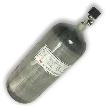 Billige AC31210 Scuba Mini Tank PCP Luftgewehr/HPA Druck/PRESSLUFTATMER/300bar Carbon Faser 12L GB PCP Paintball Flasche Ventil Für Gas Zylinder