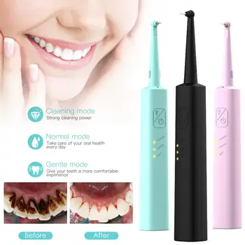 

Electric Dental Cleaning Calculus Plaque Remover Rechargeable Vibrating Tartar Remover Teeth Cleaner