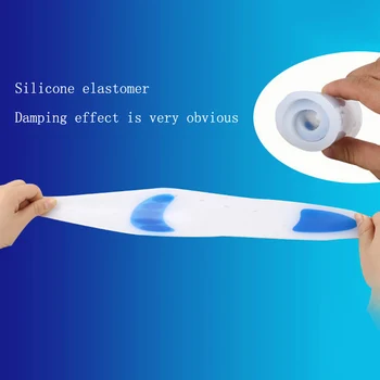 

New Unisex Medical Silicone Gel Insole Plantar Fasciitis Heel Running Sport Insoles Shock Absorption Pads SCI88