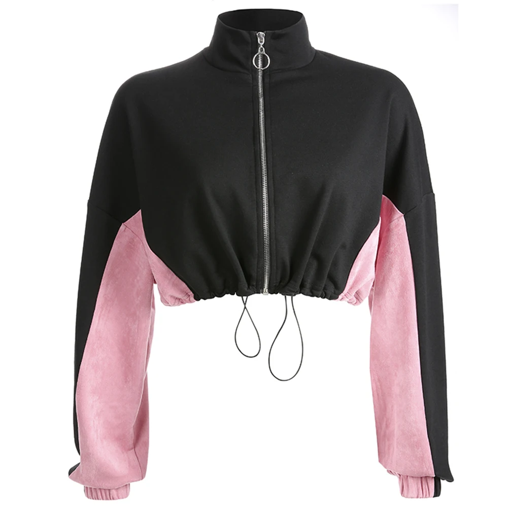 

2019 Autumn Women Oversized Hoodies Jumper Sweatshirt Female Cropped Top Winter Letter Loose Pullover New Arrivals