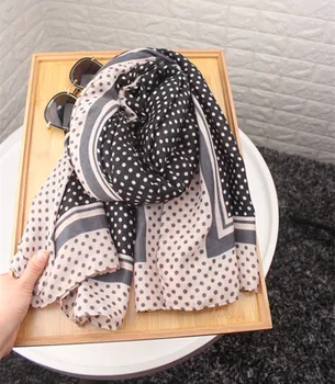 

Accesorios mujer vintage winter scarf women autumn Spain style long boho dots patchwork scarf accesorios mujer