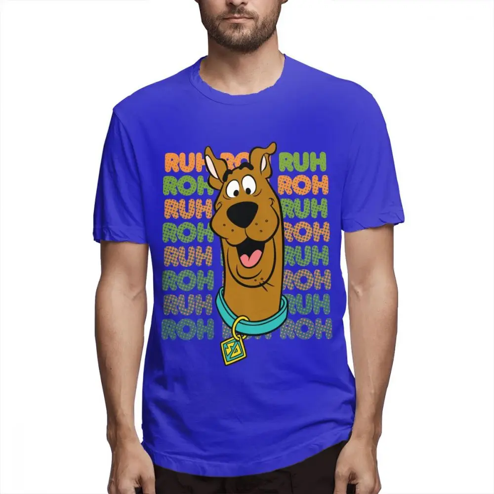 Scooby Doo SD Fire футболка популярная мужская уличная одежда из чистого хлопка Camiseta для мальчика - Цвет: blue