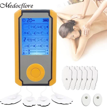 

16 Modes Dual Output TENS Acupuncture Tuina Shiatsu Back Neck Massager Transcutaneous Electrical Nerve Stimulation Massager