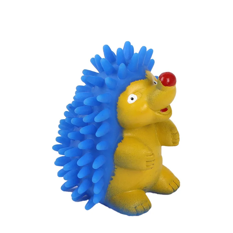 Игрушки для собак Peluche плюшевый ежик для домашних животных пищат жевательные игрушки звучащие TPR пластиковые молярные укусы забавные аксессуары для собак Рождество