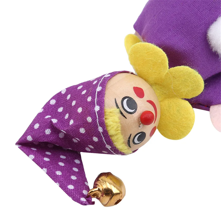 Ruiwjx 6 pcs/set Plush Toy Children Creative New Retractable Smile Clown Hide And Seek To Play Game Props