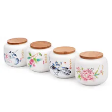 Керамическая коробка для чая коробка для хранения чая хранение чая керамическая банка Пуэр чайного банка для чая контейнер для чая керамическая емкость для чая caddy D131