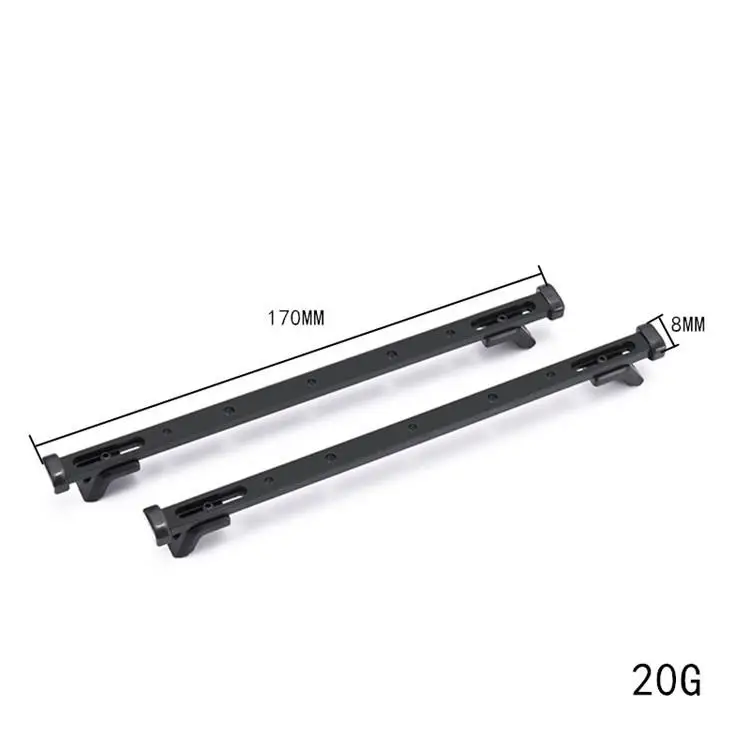 Valise de toit RC avec rails ABS/métal pour Traxxas Trx4 Trx6 Scx10 III