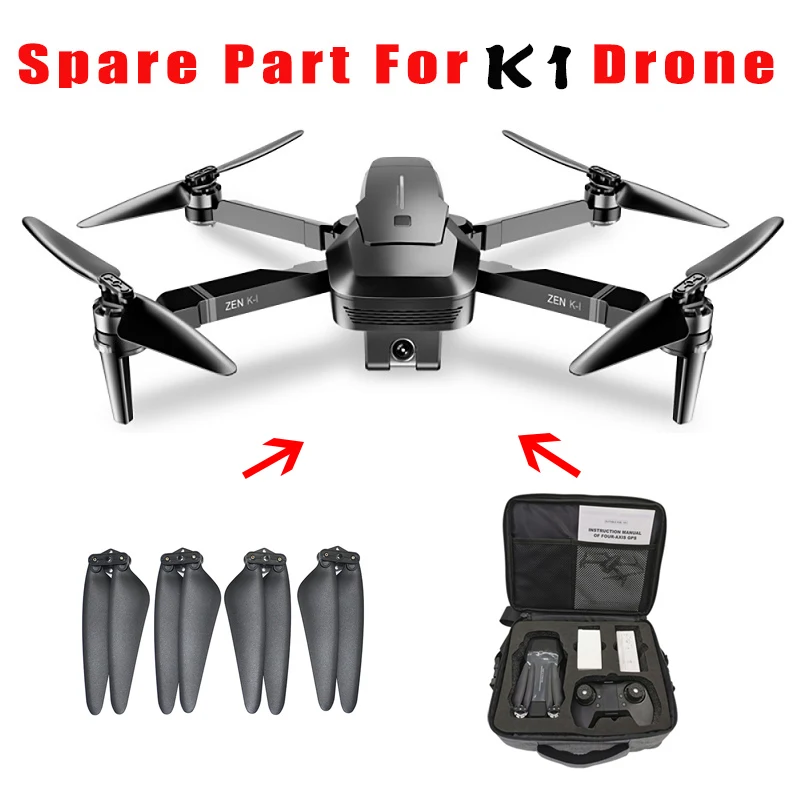 

Free shipping Propellers box for VISUO ZEN K1 RC Drone Accessories GPS brushless Quadcopter Storage bag Helicopter spare parts