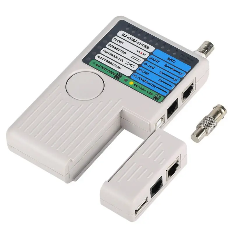 Многофункциональный дистанционный сетевой кабель тестер Rj11/Rj45/USB/BNC LAN кабель Cat5 Cat6 тестер проводов