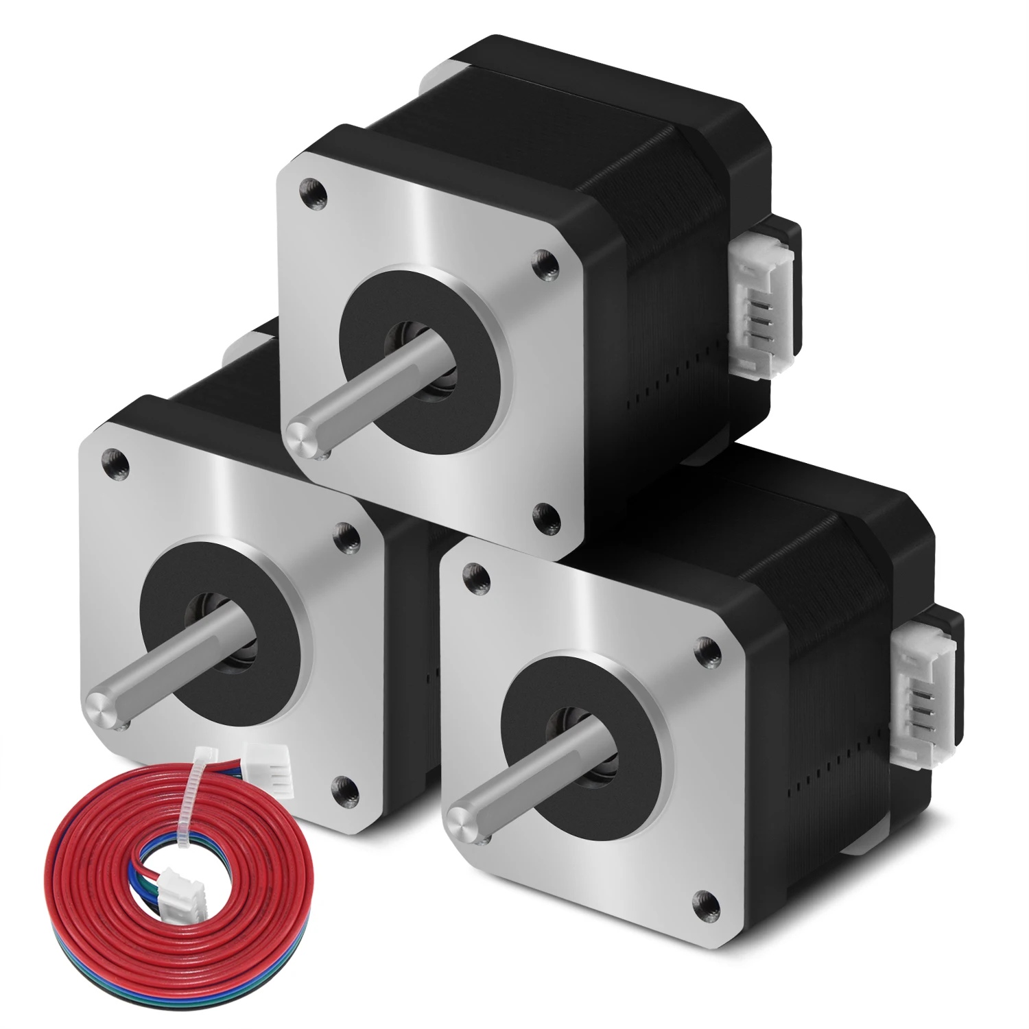3pcs Nema17 Stepper Motor 17HS4401S 1.5A Nema 17 42BYGH 2 Phase 4 Lead For 3D Printer CNC Laser Engraving Machine Fast Delivery |