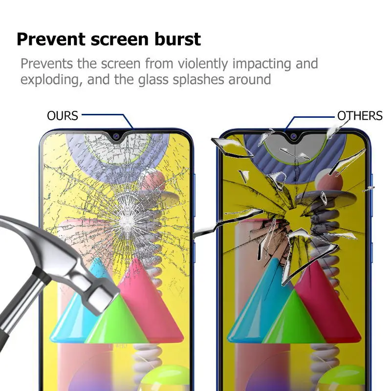 4 в 1 для Samsung M11 M21 M31 объектив камеры Защитное стекло Galaxy M30S 2020 M40 M10S защита экрана