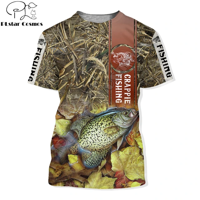 Beautiful Crappie Fishing 3D All Over Print men t shirt Harajuku Fashion  Short sleeve shirt summer street Unisex tshirt LY-002 - AliExpress