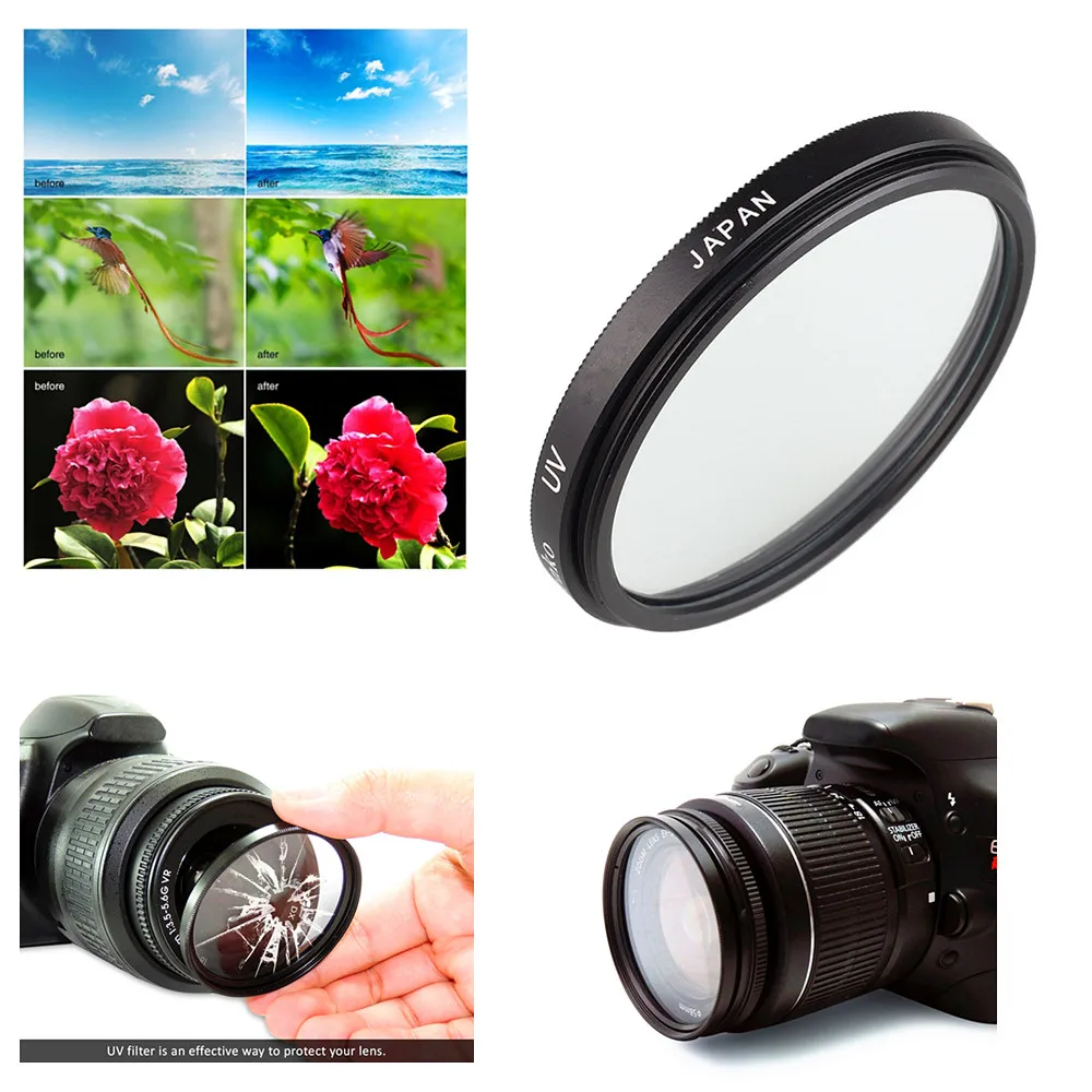 Camera lens filter camera lens hood uv filter photography filter 49mm UV Filter EW-53 Lens Hood for Canon EOS M5 M6 M50 Mark II M10 M100 M200 with EF-M 15-45mm f/3.5-6.3 IS STM Lens