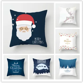 

New Year 2021 Christmas Decoration For Home 45x45cm Christmas Pillowcase home decoration hogar Navidad 2020 Xmas Gift natal
