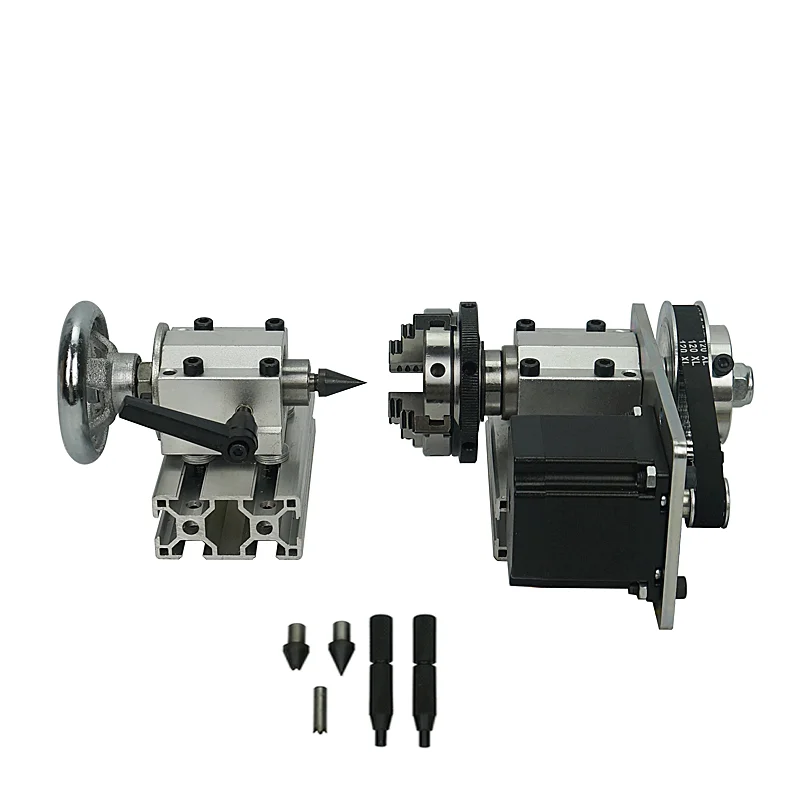 

Free shipping Diy cnc router 4th Rotary axis A axis tailstock Jaw chuck for cnc 3020 6040 8060 wood milling engraving machine