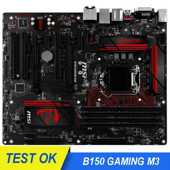 Placa base LGA 1151 DDR4 MSI B150 GAMING M3, Intel Core i7 B150/i5/i3 M.2 SATA III, Original de escritorio, MSI B150