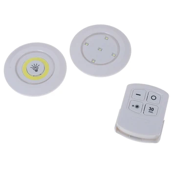 

LED Under Cabinet Light COB Lamp Dimmable Remote Control Wireless Lights Supply