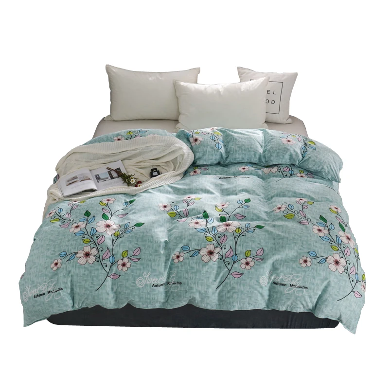 Color1 Пододеяльник queen/King size, пододеяльник из хлопка с алоэ, пододеяльник с застежкой-молнией, современный светильник зеленого цвета - Цвет: Color1