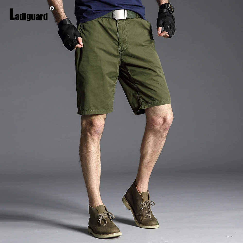 Ladiguard 2021 Stylish simplicity Men Lesiure Shorts Plus Size Men Fashion All-match Half Pants New Summer Casual Beach Shorts casual shorts