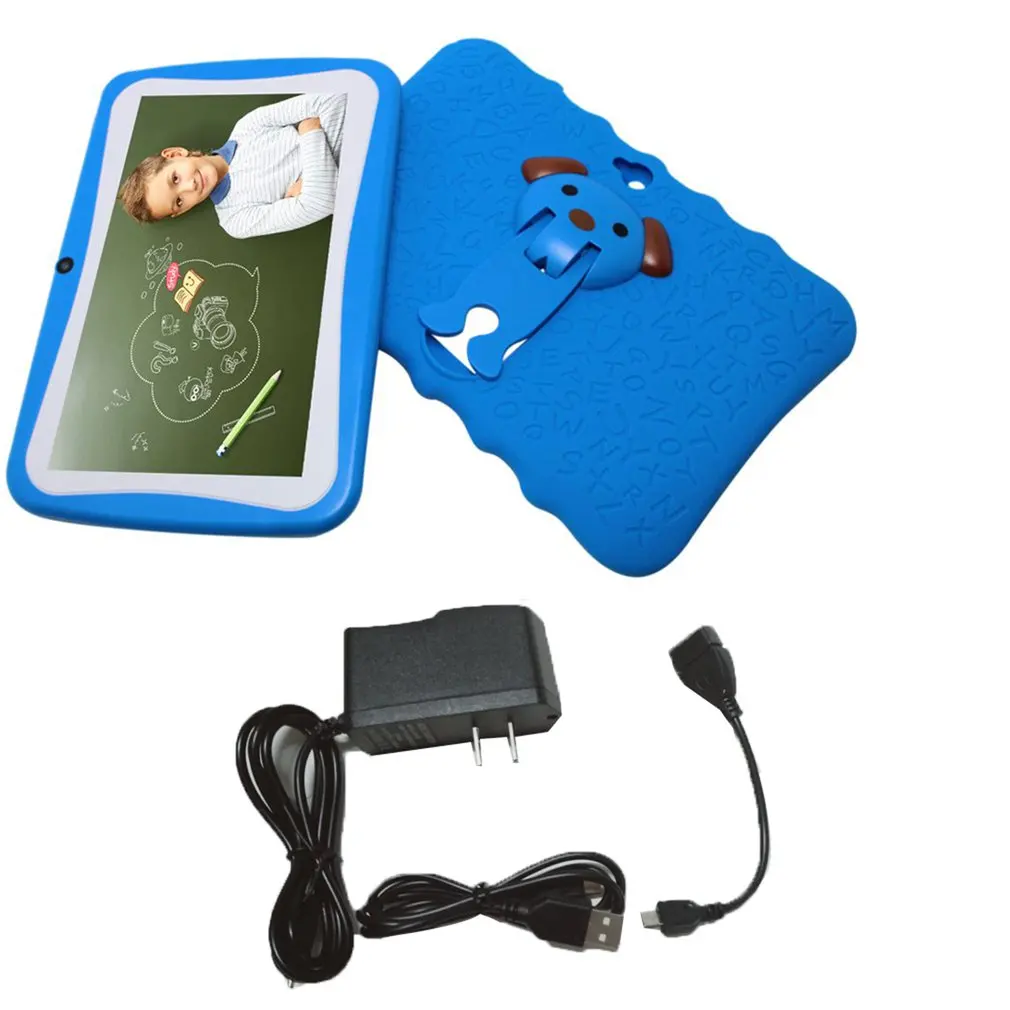 

Onleny 7 inch Q7 A33 Quad Core 512MB+4GB Android 4.4 Kids Tablet PC with Bluetooth 1024x600 Dual Camera with Silicone Case
