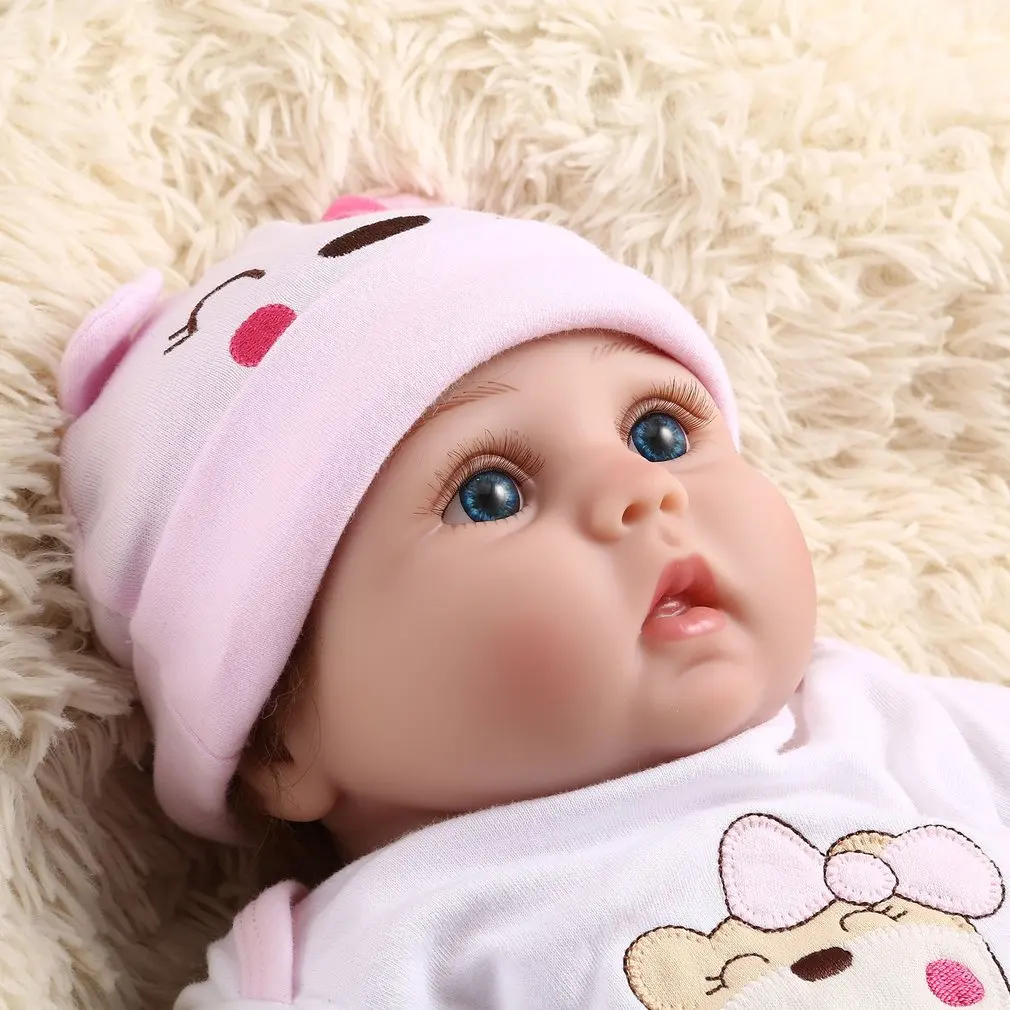55 см мягкие виниловые куклы Reborn Baby, ручная работа, дизайн, ткань, тело, силикон, реалистичные, живые, куклы, игрушки для детей, рождественские, для девочек