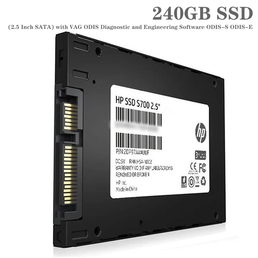 240 ГБ SSD (2 5 дюйма SATA) с диагностическим и инженерным программным обеспечением VAG