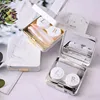 1pcs Contact Lens Box Marble Surface Square Objectives Travel Portable Case Storage Container Top Quality ► Photo 1/4