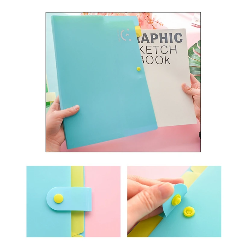Карманы расширяющаяся папка для файлов A4 Органайзер Портативный бизнес файл офисные принадлежности держатель для документов