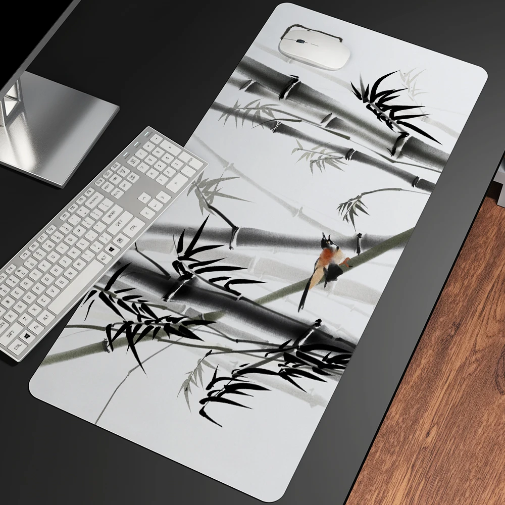 Chinese Style Beautiful Ink Painting Mouse Pad Best-selling Gaming PC Gamer Rubber Game Accessories Keyboard Mousepad | Компьютеры и
