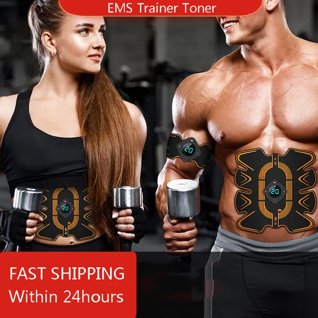 Wireless EMS Muscle Stimulator Toner ABS Abdominal Hip Trainer Weight Loss  Fitness Shaping Electric Body Slimming Massager - AliExpress