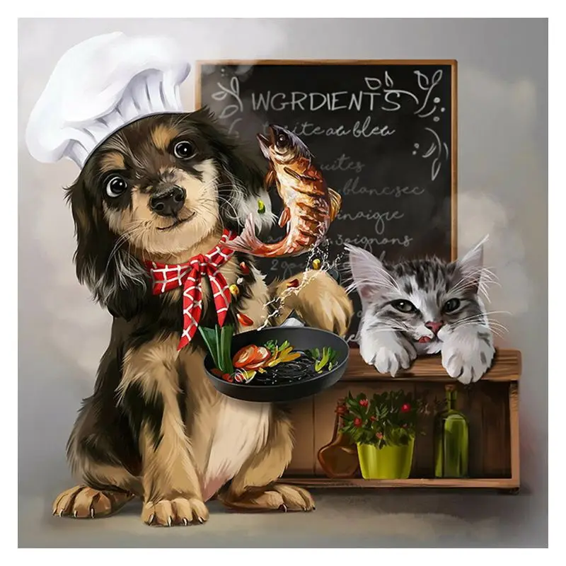 Lovely pet 5D round Shaped Diamond Painting Embroidery Needlework Rhinestone Crystal Cross Craft Stitch Kit - Home Decor Craft Lovely pet 5D round Shaped Diamond Painting Embroidery Needlework Rhinestone Crystal Cross Craft Stitch Kit - Home Decor Craft