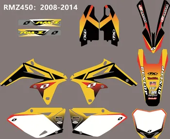 

3M RMZ450 08-12 Motorcycle Team Graphics Delcas Stickers For SUZUKI RMZ 450 RM-Z450 450RMZ 2008 2009 2010 2011 2012 2013 2014